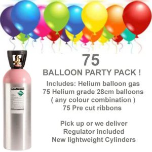 75 Balloon Helium Gas Kit