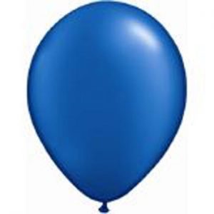 Metallic Blue Latex 28cm Balloons