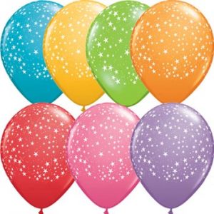 Stars Around Mix Latex 28cm Balloons