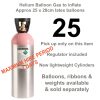25 HELIUM CYLINDER HIRE