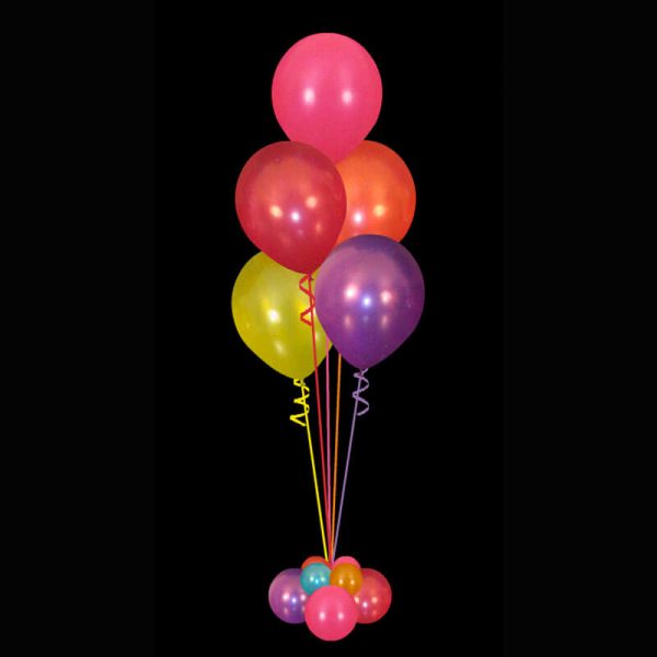 Bouquet of 5 helium balloons multicoloured Bouquet of 5 helium balloons multicoloured