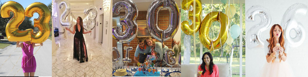 foil balloon numbers