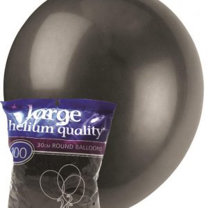 black 28cm latex balloons