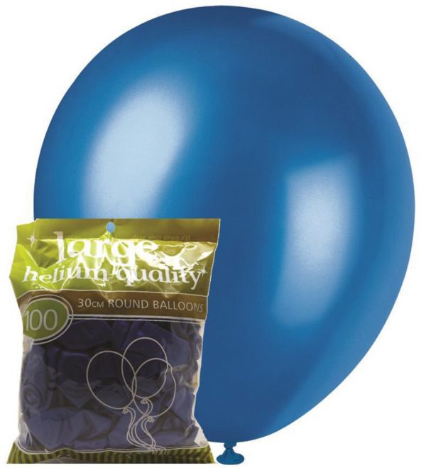 metallic blue 28cm latex balloons metallic blue 28cm latex balloons