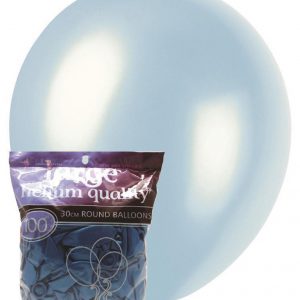 pearl blue 28cm latex balloons