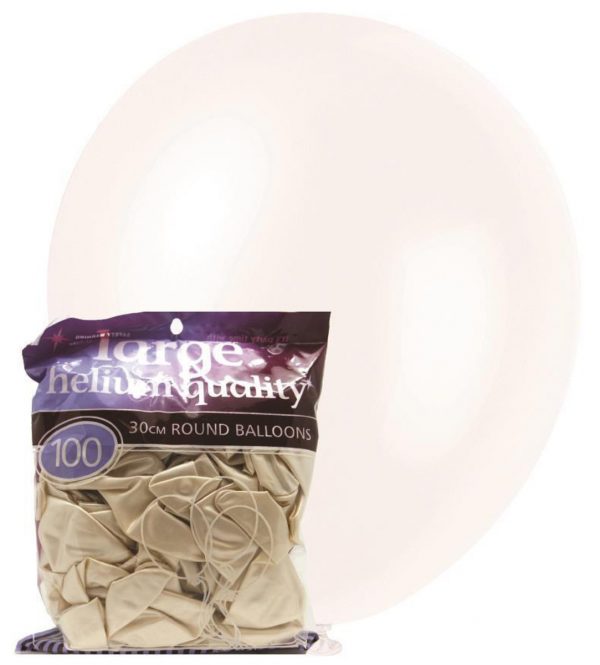 pearl white 28cm latex balloons