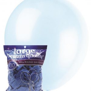 light blue 28cm latex balloons