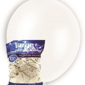 white 28cm latex balloons