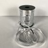 Metallic silver curling ribbon