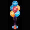 Bouquet of 7 birthday boy helium balloons