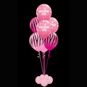 Bouquet of 7 birthday girl helium balloons2