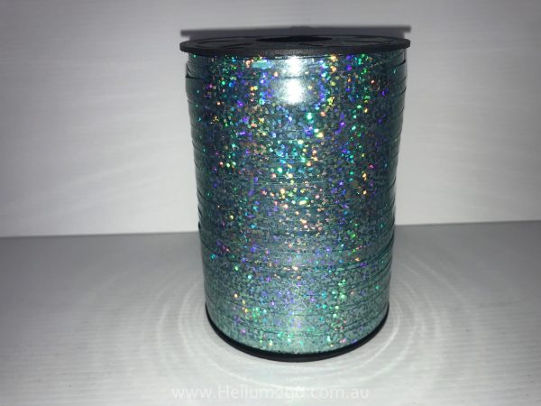 Mint Holographic Curling Ribbon