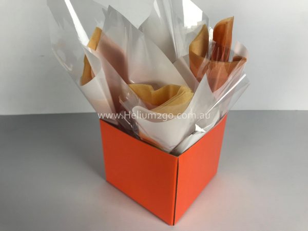 Orange Posy Box Weight