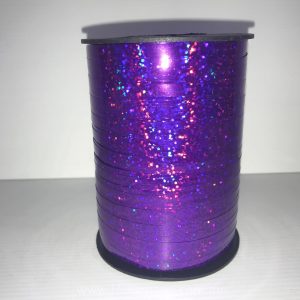 Purple Holographic Curling Ribbon