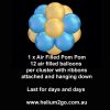 Air filled pom poms