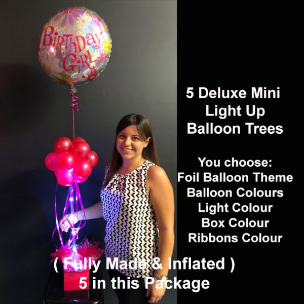5 Deluxe Mini light up balloon trees2 5 Deluxe Mini light up balloon trees2