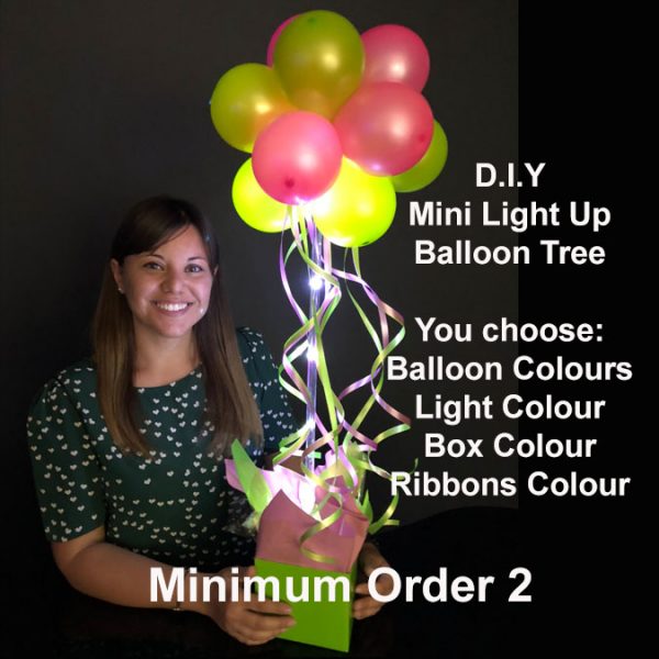 DIY Mini light up balloon tree2 DIY Mini light up balloon tree2
