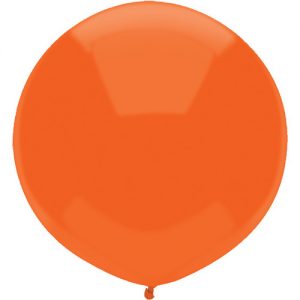 Bright Orange 43cm latex balloons outdoor