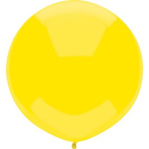 Yellow 43cm latex outdoor balloons