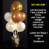 Air bouquet Gold Confetti on top