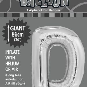 D Foil balloon letter 86cm helium filled