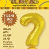 ? Gold foil balloon letter helium filled