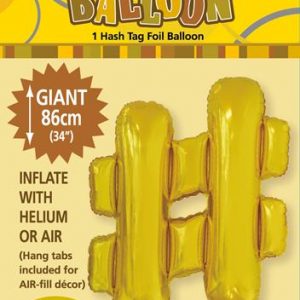 # Gold Foil balloon letter 86cm helium filled