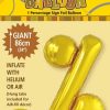 Gold Foil % 86cm balloon letter helium filled