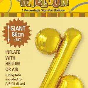 Gold Foil % 86cm balloon letter helium filled