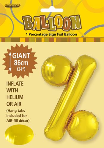 Gold Foil % 86cm balloon letter helium filled Gold Foil % 86cm balloon letter helium filled