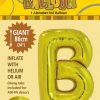 Letter B 86cm foil balloon letter helium filled