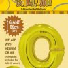 O Gold foil balloon letter 86cm helium filled