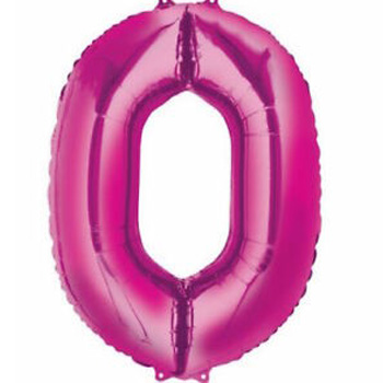 HOT PINK NUMBER 0 86CM HOT PINK NUMBER 0 86CM