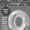 O Silver foil balloon letter 86cm helium filled