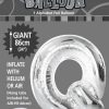 Q Silver foil balloon letter 86cm helium filled