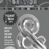 & SILVER FOIL BALLOON LETTER 86CM HELIUM FILLED