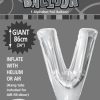 Silver v foil balloon letter 86cm helium filled