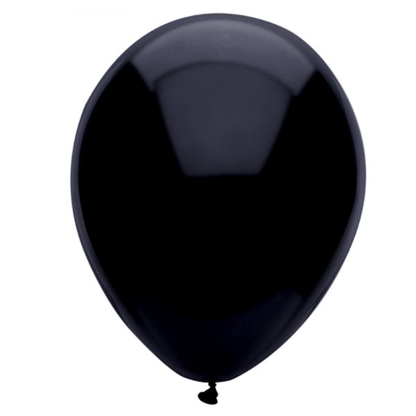 Black 28cm latex balloons