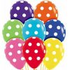 Polka Dots Mix Latex 28cm Balloons