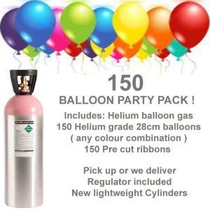 150 Balloon Helium Gas Kit