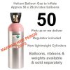 50 HELIUM CYLINDER 7 DAY HIRE
