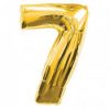 GOLD NUMBER 7 FOIL BALLOON