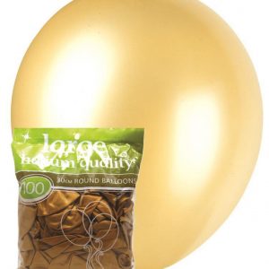 metallic gold 28cm latex balloons
