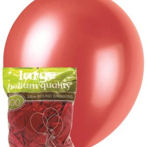 metallic red 28cm latex balloons