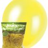 metallic yellow 28cm latex balloons