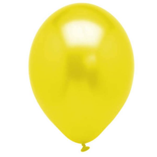 Metallic Yellow 28cm balloons