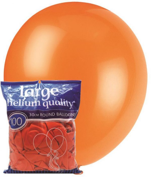 orange 28cm latex balloons