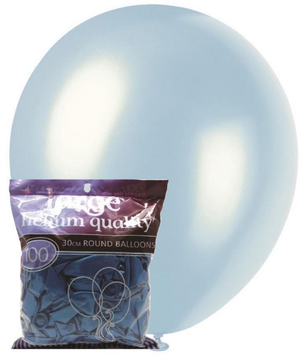 pearl blue 28cm latex balloons