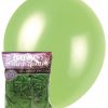 metallic lime green 28cm latex balloons