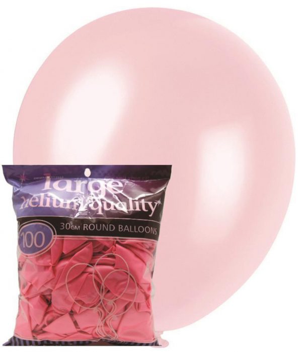 Pearl Pink 28cm latex balloons